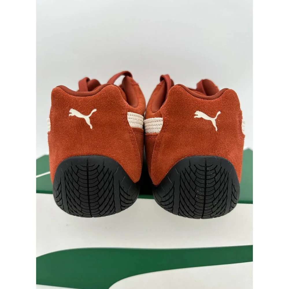 Puma Speedcat OG Men's Size 11.5 Burnt Orange White Athletic Shoes 398846 86